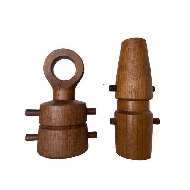 Set of 2 Vintage Mid Century Modern Jens Quistgaard made in Denmark pepper grinders. Jens Quistgaard is a celebrated brand...