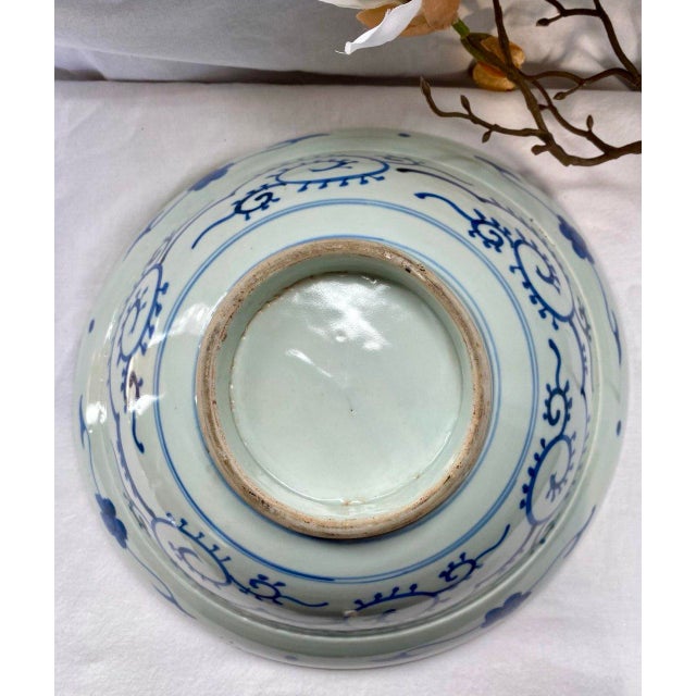 19th Century Japanese Hirado-Style “Helmet” Bowl With Sho-Chiku-Bai Motif For Sale - Image 13 of 18