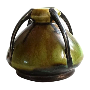 Art Nouveau Ceramic Four Handled Vase