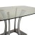 Modern Glass Dining Table in Silver from Rolf Benz For Sale - Image 3 of 9
