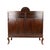 Early 20th Century English Edwardian Oak Sideboard Buffet Server Carved Sunflower Motif Cabinet For Sale - Image 18 of 18