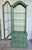 Brandt Green MCM Curio Cabinet, Display Cabinet Boho Style, 1950's #2 For Sale - Image 4 of 16