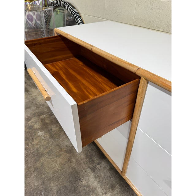 2020s Vintage Modern History Home Bamboo Dresser For Sale - Image 5 of 10