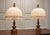 Wood Bedside Lamps in Pine and Linen by Yngve Ekström for Lystella, 1960s, Set of 2 For Sale - Image 7 of 9