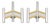 1970s Sciolari Chrome & Brass Geometric Wall Sconces, Late 20th Century - a Pair For Sale