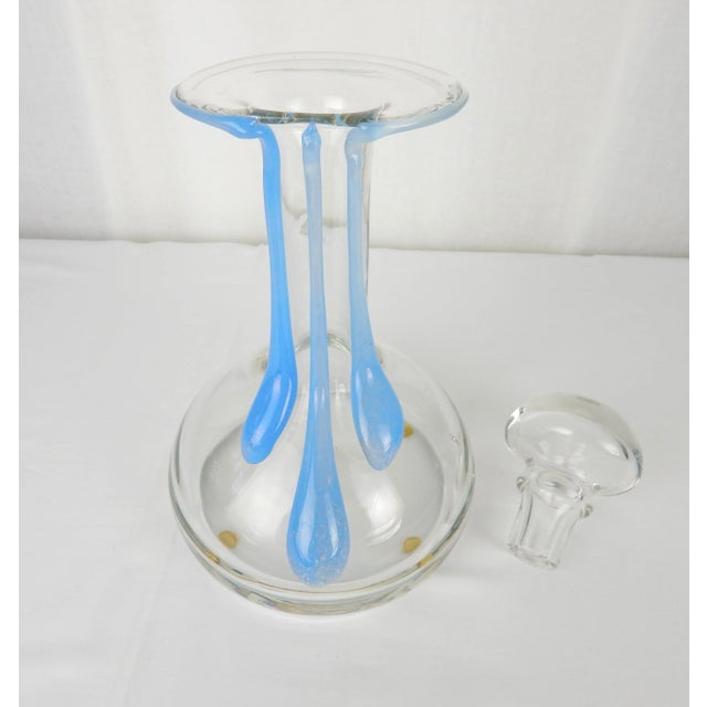 Blue 1960s Rosenthal Studio Line Modern Decanter by Petr Horák For Sale - Image 8 of 12