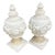 Vintage Neoclassical Cast Concrete Garden Finials With Floral Garlands - A Pair -2 For Sale