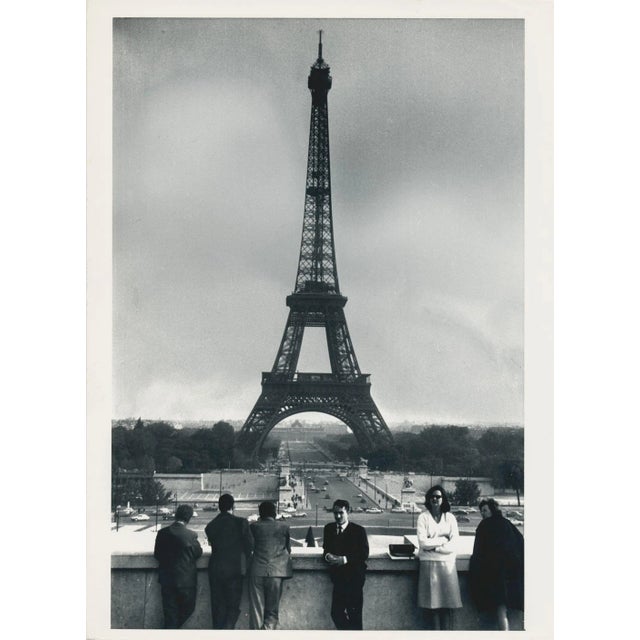 Eiffel Tower, 1950s, Black and White Photograph For Sale