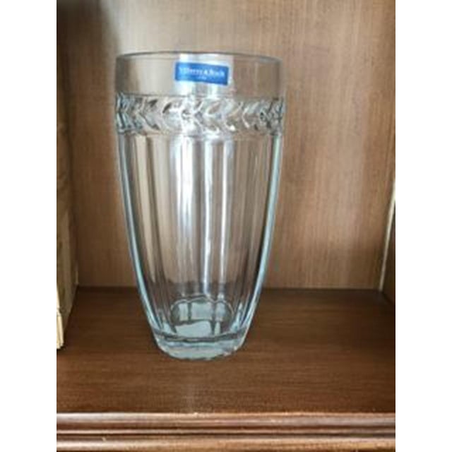 Villeroy & Boch Lead Crystal Faceted Vase Chairish