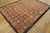 1920s Gray Red Geometric Folk Art Antique American Hooked Rug 6'8" X 7'5" Hand Knotted Wool Carpet For Sale - Image 15 of 15
