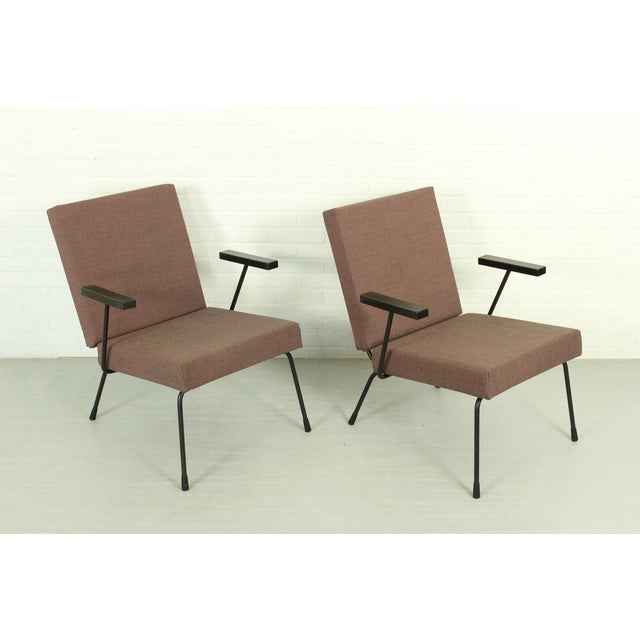 1407 Armchairs by Wim Rietveld for Gispen, 1950s, Set of 2 For Sale - Image 12 of 16