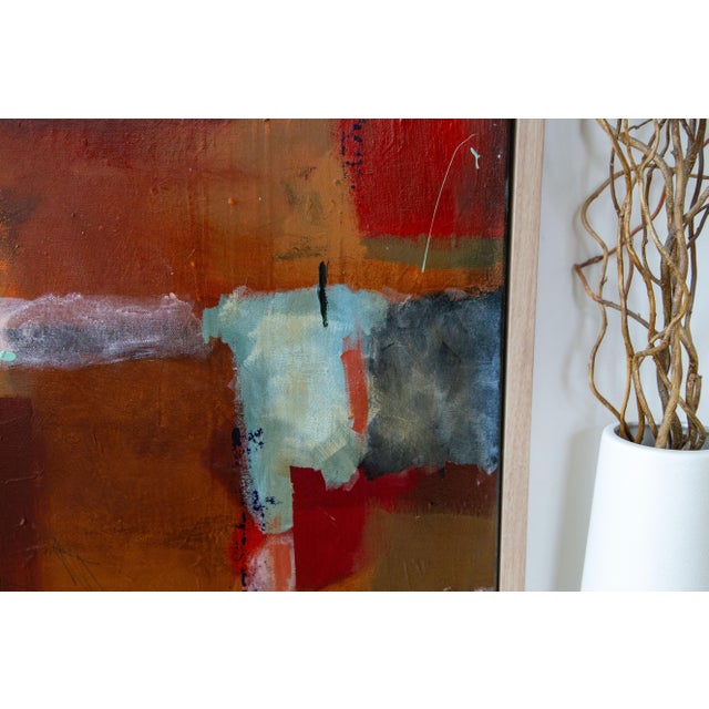 Original Framed Abstract Painting on Canvas For Sale In New York - Image 6 of 16