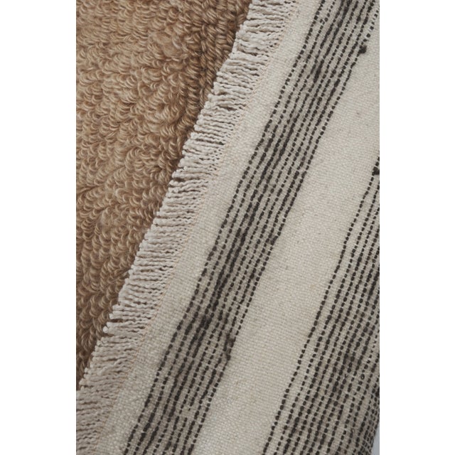 Angora Mohair Turkish Tulu Rug 4'4'' X 6'7'' For Sale - Image 9 of 10