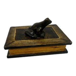 Faux Antique Book With Frog
