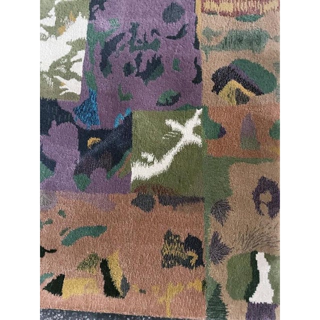 Beige Hand-Tufted Claire Rug from Tisca, France, 1980-1990s For Sale - Image 8 of 10
