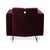 Embrace Armchair in Fabric, Chrome, Velour and Velvet in Purple, Violet and Aubergine with Manual Function by Brühl For Sale - Image 14 of 17