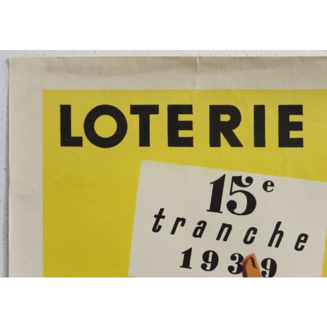 1939 Original French Art Deco Poster, Loterie Nationale: Moissons For Sale - Image 4 of 5