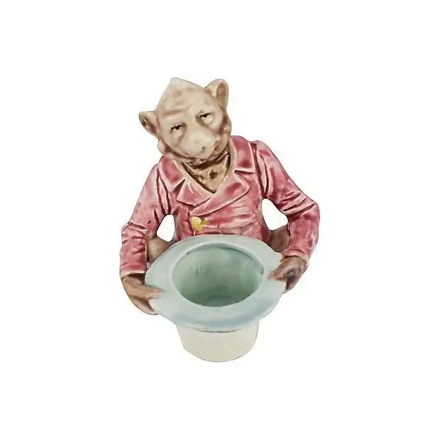 Mid 20th Century Mid 20th Century Majolica Match Striker For Sale - Image 5 of 6