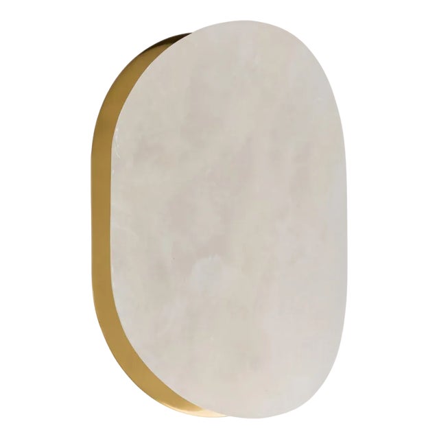 Mosman Brass Curve Wall Sconce from Pure White Lines For Sale