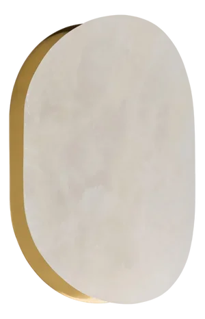 Mosman Brass Curve Wall Sconce from Pure White Lines