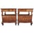 20th Century Catalan, Spanish Nightstands With Drawers & Low Open Shelf - a Pair For Sale - Image 11 of 11