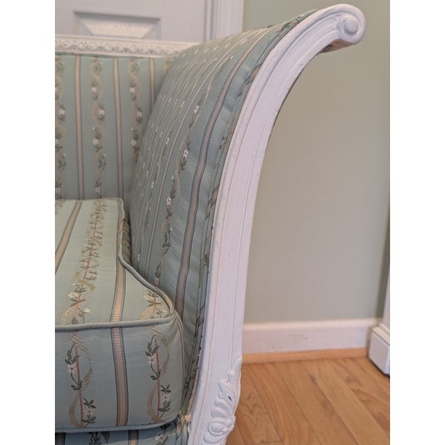 1940s Lovely French Style Ornate Settee/ Loveseat For Sale - Image 10 of 11