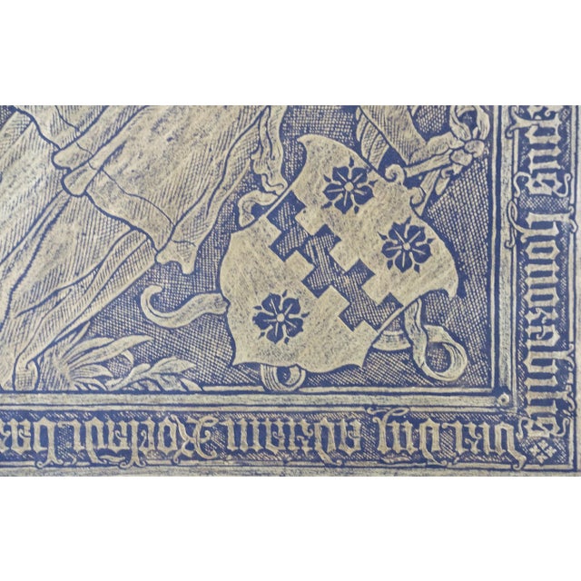 Grote Kerk Church, Breda, Netherlands: Framed Rubbing of 1550 Brass Monument For Sale - Image 10 of 12