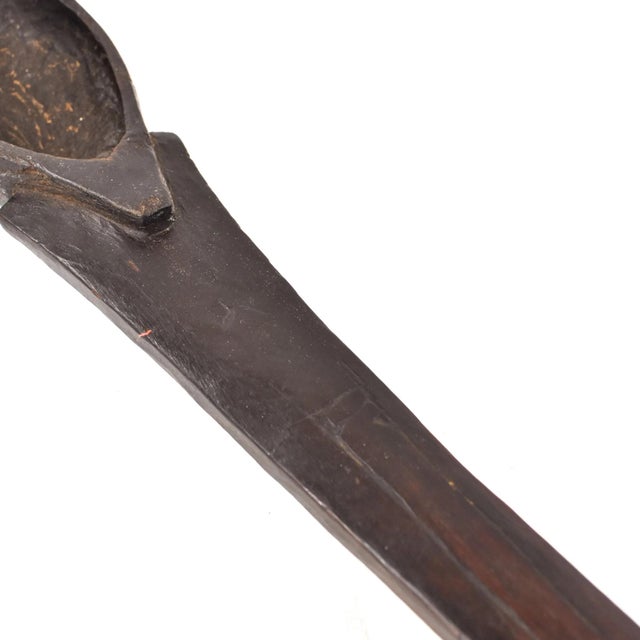 African Early 20th Century Oromo Wood Spoon Ethiopia For Sale - Image 3 of 7