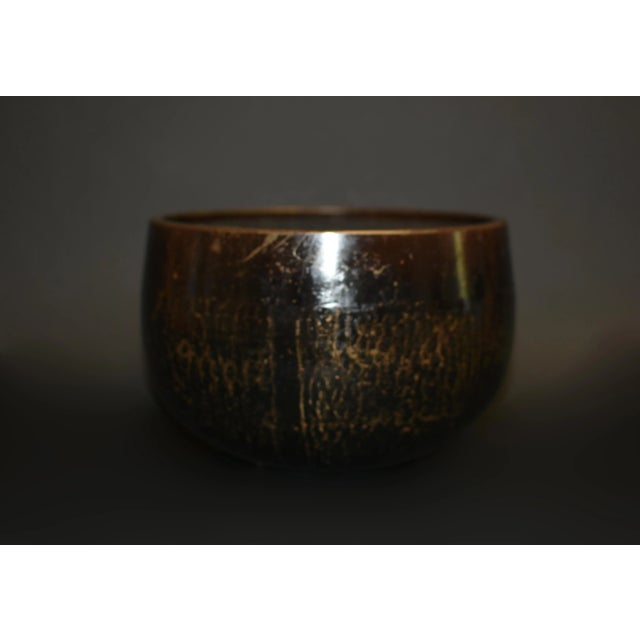 Metal Antique Rose Gold Japanese Singing Bowl For Sale - Image 7 of 11