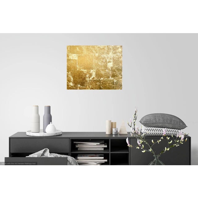Contemporary Gold Leaf Contemporary Painting "Gold" by Martha Holden For Sale - Image 3 of 7