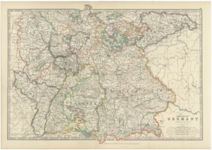 Antique Map of the German Empire, 1903