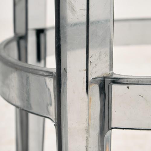 Gray Charles Ghost Bar Stool by Philippe Starck for Kartell, 2000s For Sale - Image 8 of 11
