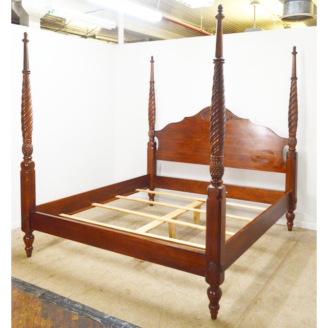 Traditional Ethan Allen King Bed For Sale - Image 3 of 10