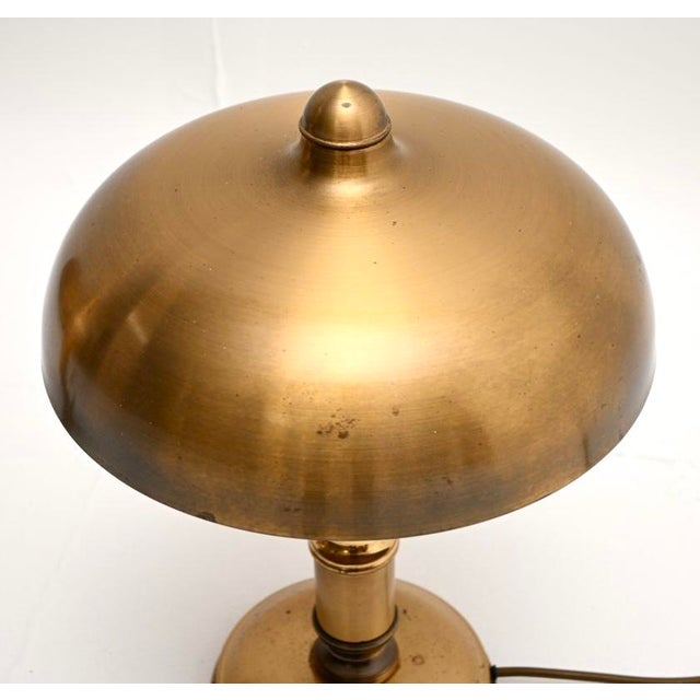 Gold Vintage Brass Mushroom Table Lamps, 1960, Set of 2 For Sale - Image 8 of 11