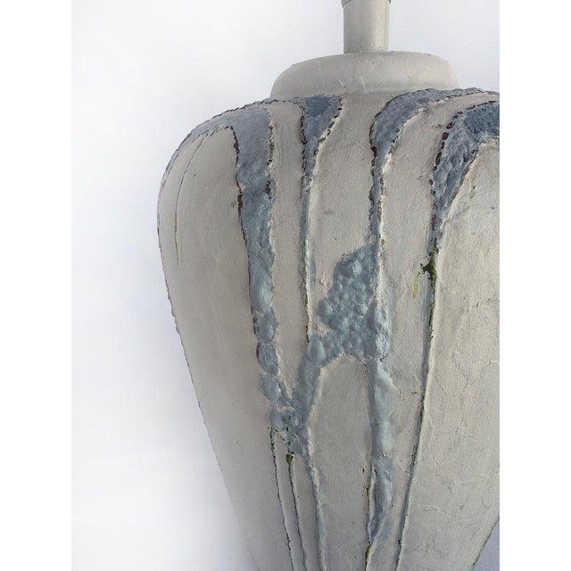 Vintage Studio Ceramic Table Lamps With Great Textures - a Pair For Sale In Miami - Image 6 of 9