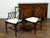 Pair of Midcentury Chinese Chippendale Style Black Faux Bamboo Armchairs For Sale - Image 9 of 9