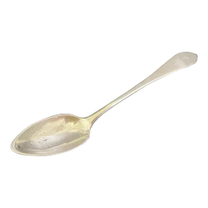 18th Century German Kassel Silver Teaspoon Monogrammed