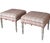 Traditional Pair of Wesley Hall Plaid Ottomans With Bamboo Legs For Sale - Image 3 of 6
