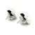 1990s 1990s Pair of David Yurman Authentic Estate Earrings 14k Gold + Silver For Sale - Image 5 of 13