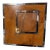 Felice Antonio Botta Signed Burl Wood & Chrome Picture Frame, Italy 1973 For Sale