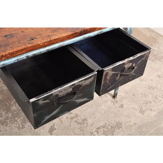 Industrial Vintage Industrial Worktable, 1950s For Sale - Image 3 of 11