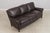 Traditional Hancock & Moore 3 Seat Leather Loveseat Sofa For Sale - Image 3 of 16