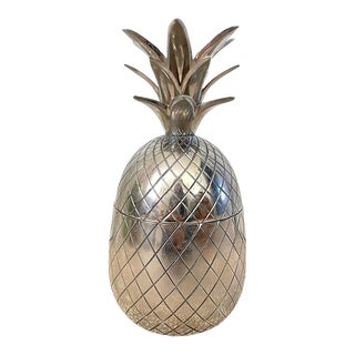 Vintage, Silver, Metal, Pineapple, Ice Bucket For Sale