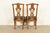 Henredon Georgian Carved Oak and Cane Side Chairs or Dining Chairs, Pair For Sale - Image 13 of 17