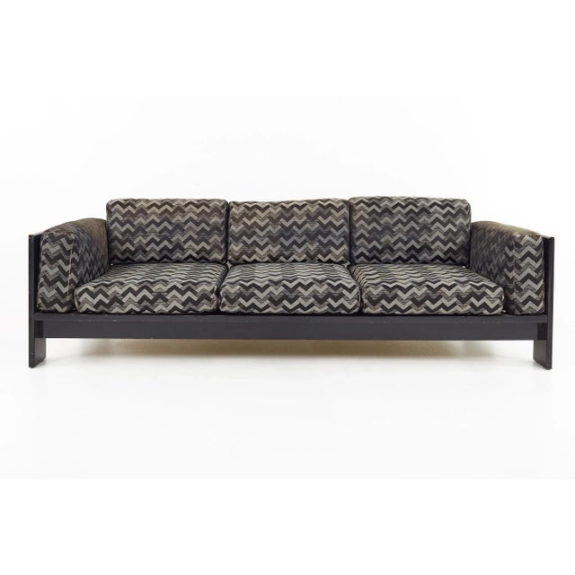 Tobia Scarpa Style Mid Century Sofa The sofa measures: 83 wide x 30 deep x 26 high, with a seat height of 14 inches and...