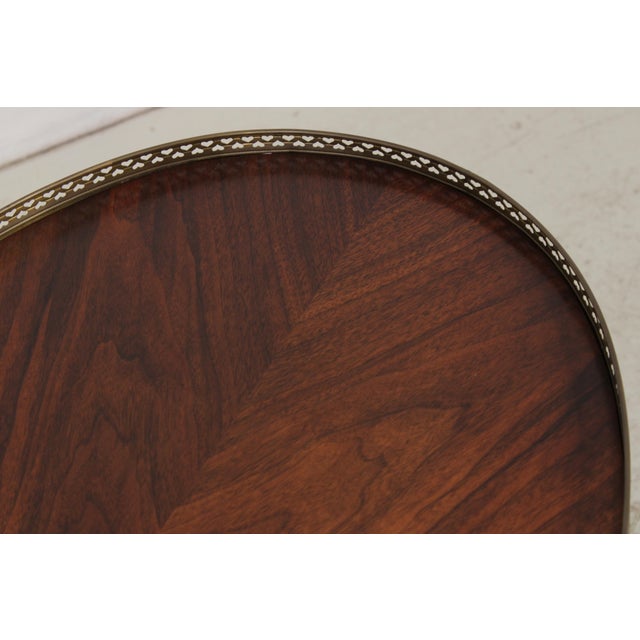 Baker Oval Mahogany 2 Tier Occasional Table For Sale In Philadelphia - Image 6 of 14