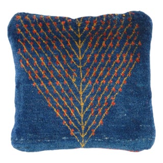 Pasargad DC Fine Hand Knotted Persian Gabbeh Pillow For Sale