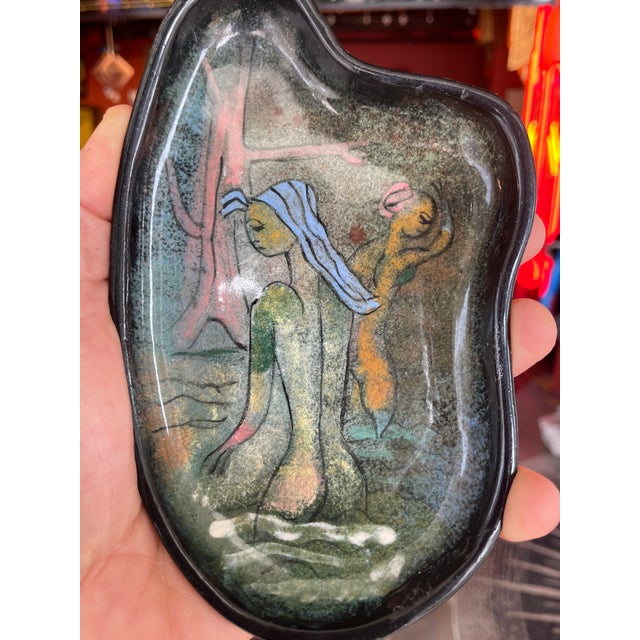Ceramic Polia Pillin Mid 20th Century Decorative Dish For Sale - Image 7 of 8