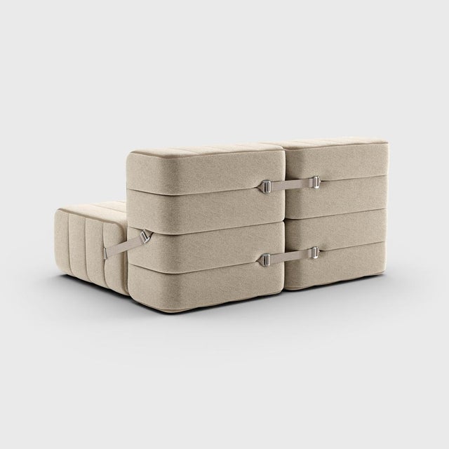 Contemporary Curt Modular Set Flexible Two-Seater Sofa by Ambivalenz, Set of 4 For Sale - Image 3 of 5