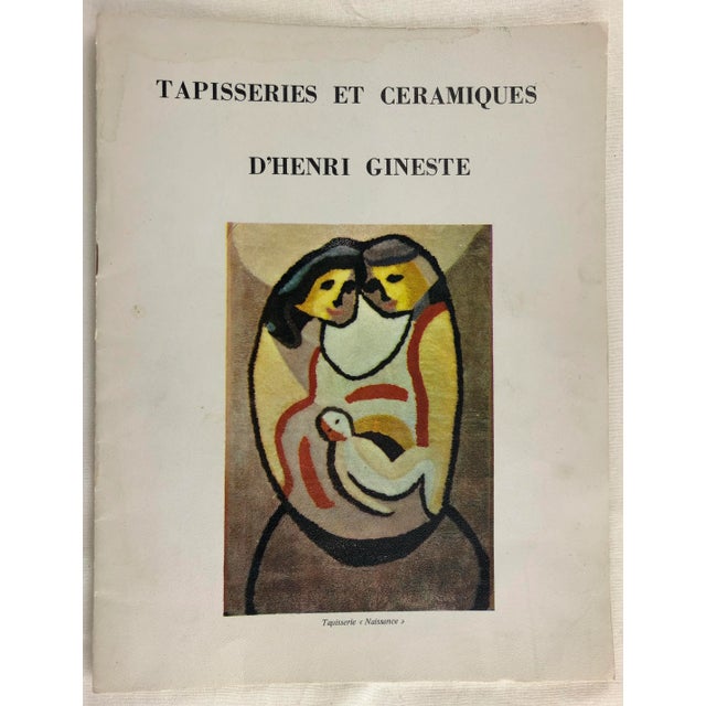 Textile French Tapestry or Wall Decoration by Henri Gineste "Le Fou Du Roy" Kings Joker & Exhibit Catalog For Sale - Image 7 of 10